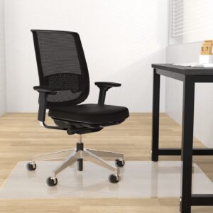 Hriiiiya Office Chair Mat for Hardwood Floors, Heavy-Duty Desk Chair Floor Protector (Clear, 36 in x 48 in) s2538
